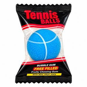 آدامس تنیسی آبی در بستهبندی مشکی Tennis Balls