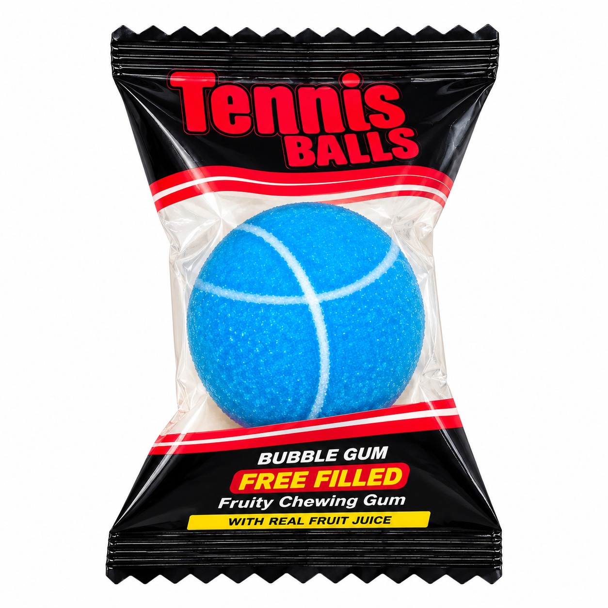 آدامس تنیسی آبی در بستهبندی مشکی Tennis Balls